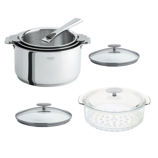 Set batterie vapeur Cristel Casteline 7 pièces