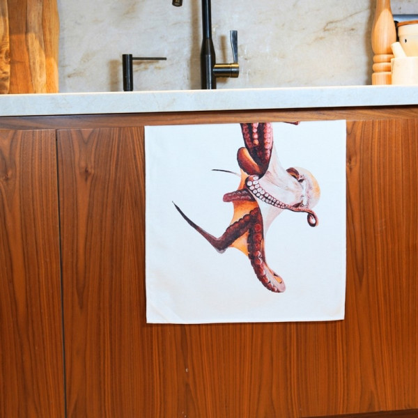 Torchon Le Poulpe VAREK 100% coton