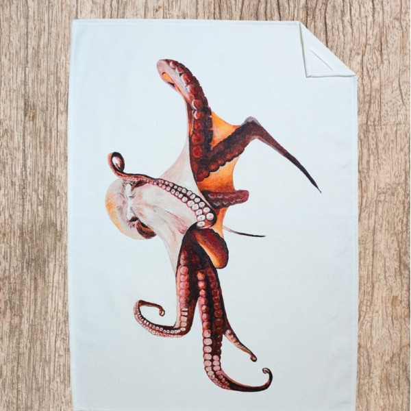 Torchon Le Poulpe VAREK 100% coton