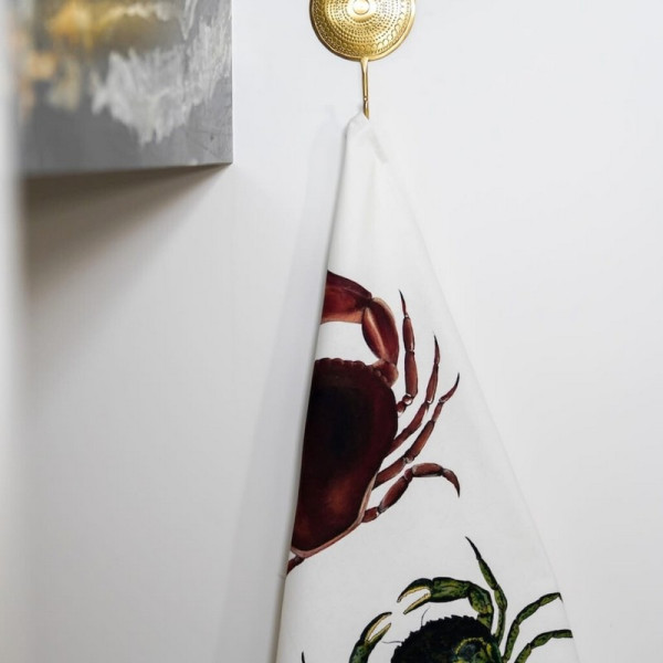 Torchon Les Crabes VAREK 100% coton