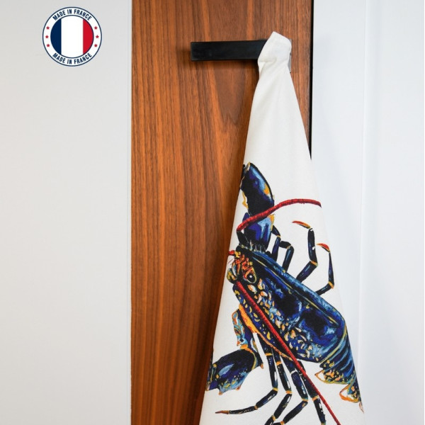 Torchon Le Homard VAREK 100% coton