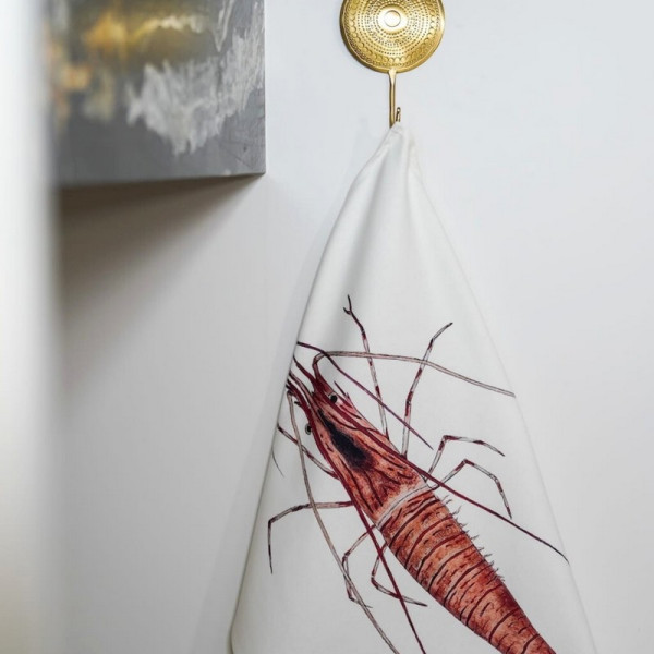 Torchon La Crevette VAREK 100% coton