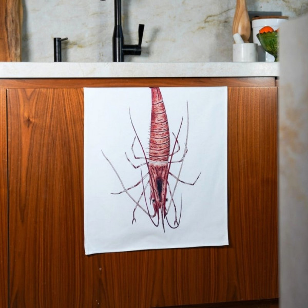 Torchon La Crevette VAREK 100% coton