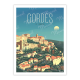 Affiche MARCEL TRAVEL POSTERS Gordes Le Luberon format 30x40cm
