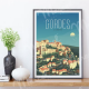 Affiche MARCEL TRAVEL POSTERS Gordes Le Luberon format 30x40cm