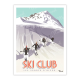 Affiche MARCEL TRAVEL POSTERS Ski Club format 30x40cm