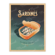 Affiche MARCEL TRAVEL POSTERS Les Sardines format 30x40cm