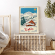 Affiche MARCEL TRAVEL POSTERS Les Alpes Le Chalet format 30x40cm