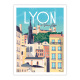 Affiche MARCEL TRAVEL POSTERS Lyon Le Vieux Lyon format 30x40cm
