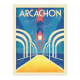 Affiche MARCEL TRAVEL POSTERS Arcachon Jetée Thiers format 30x40cm