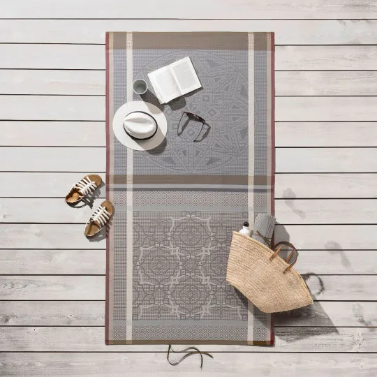 Drap de plage Zellige Le Jacquard Français - 2 coloris