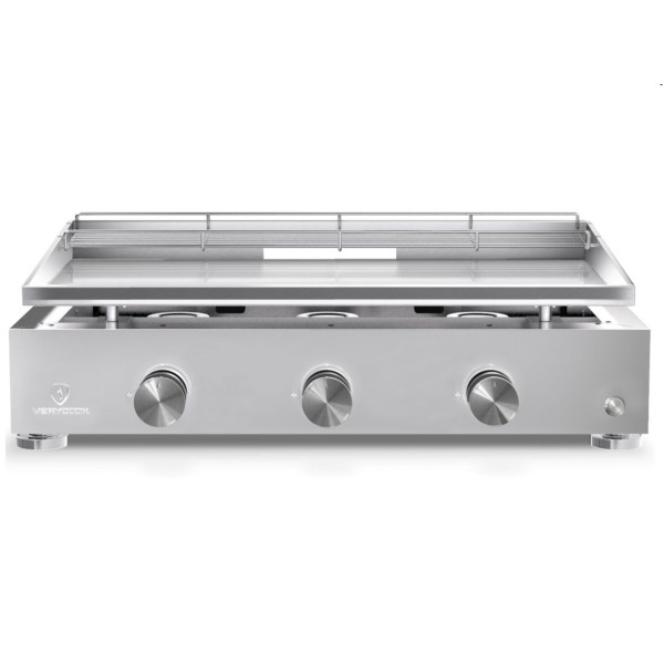 Plancha Simplicity gaz 3 feux Inox Verycook