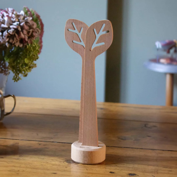 Couverts à salade REINE MERE Du bout des Feuilles en hêtre