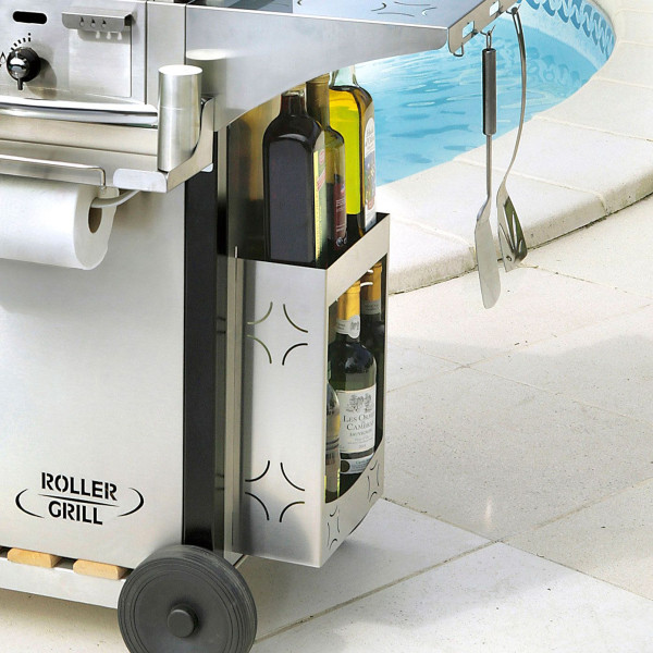 Roller Grill Desserte inox 600 pour plancha CHPS600