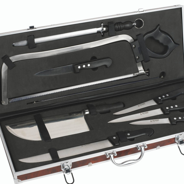 Mallette de boucher Au Nain couteaux inox 8 pièces