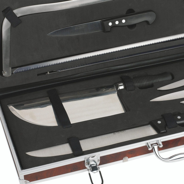 Mallette de boucher Au Nain couteaux inox 8 pièces