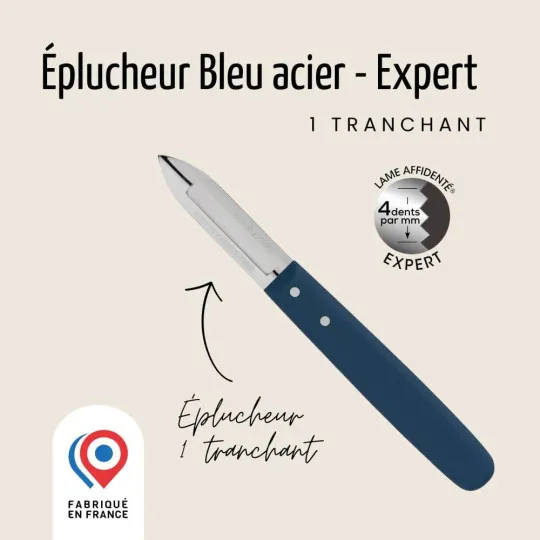 Éplucheur 1 tranchant NOGENT 3 ETOILES Expert Affidenté® et Polypro - 2 coloris