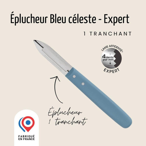 Éplucheur 1 tranchant NOGENT 3 ETOILES Expert Affidenté® et Polypro - 2 coloris