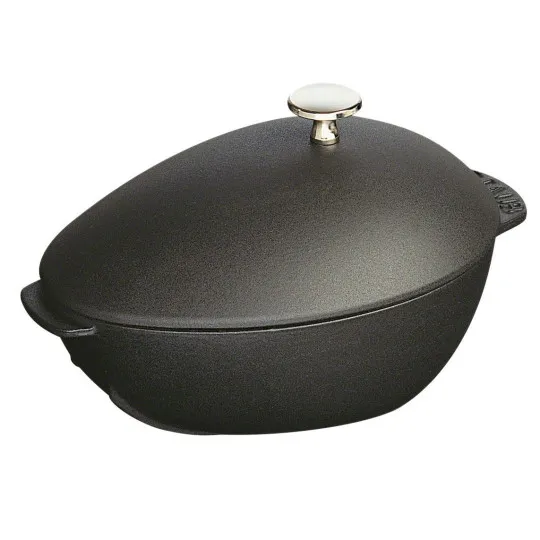 Cocotte Moulière noir mat Staub 28cm