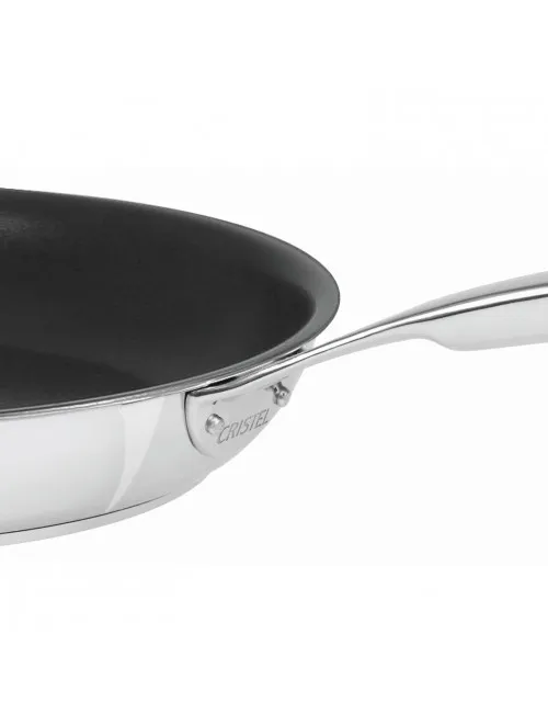 Poêle anti-adhérente CRISTEL Castel Pro inox - 5 tailles
