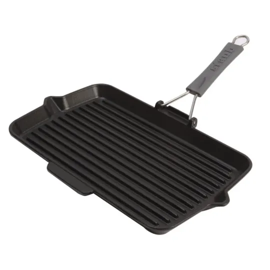 Grill Staub en fonte rectangulaire 34x21cm