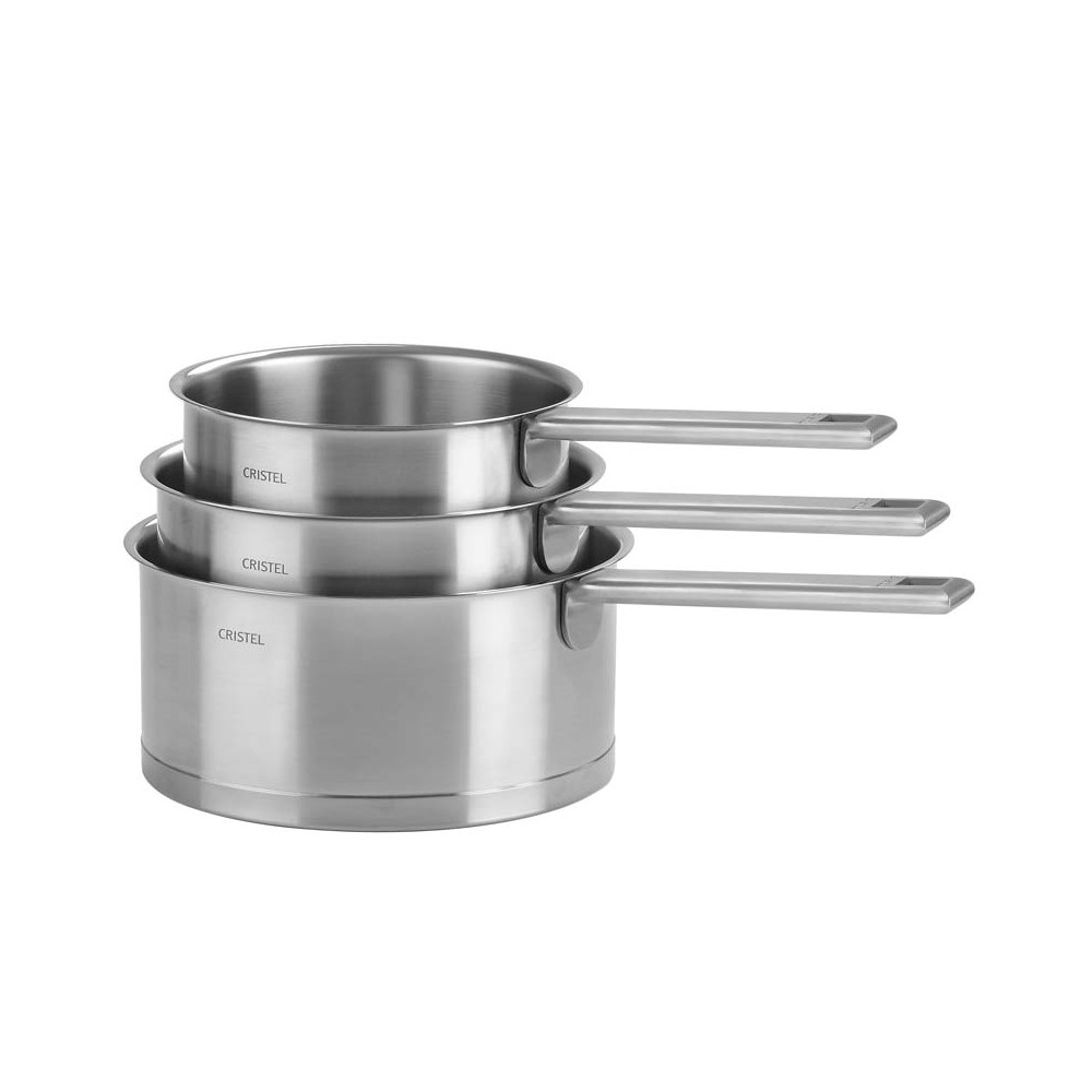 Set De 5 Casseroles INOX Pour Induction, Batterie De Cuisine (inox, 12-20cm, Lot Casserole Et Cocotte)