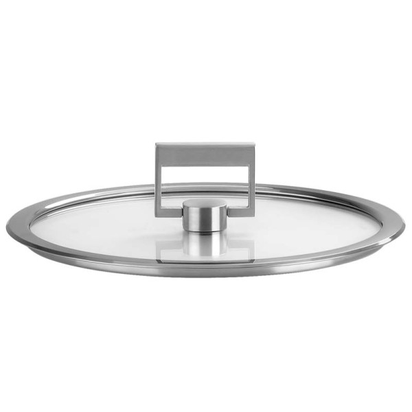 Sauteuse en inox Cristel Strate fixe avec couvercle - 2 tailles