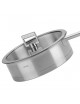 Sauteuse en inox Cristel Strate fixe avec couvercle - 2 tailles