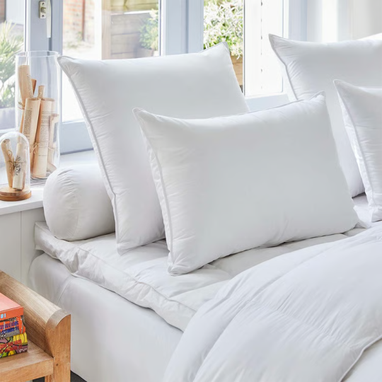 Oreiller DROUAULT Platinium moelleux 100% duvet d'oie blanche - 2 tailles