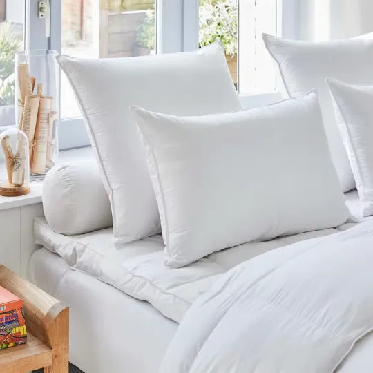 Oreiller DROUAULT Platinium moelleux 100% duvet d'oie blanche - 2 tailles