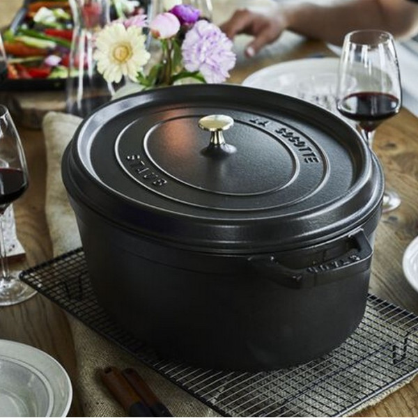 Cocotte en fonte STAUB 41cm Noir mat
