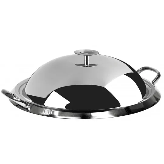Plancha grill inox avec couvercle 34cm Cristel